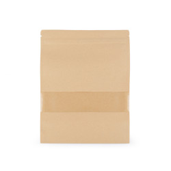 Pungi cu fermoar ziplock resigilabile, 18x25 cm - Natur (10 Bucăți)