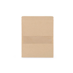 Pungi cu fermoar ziplock resigilabile, 14x20 cm - Natural mediu (10 Bucăți)