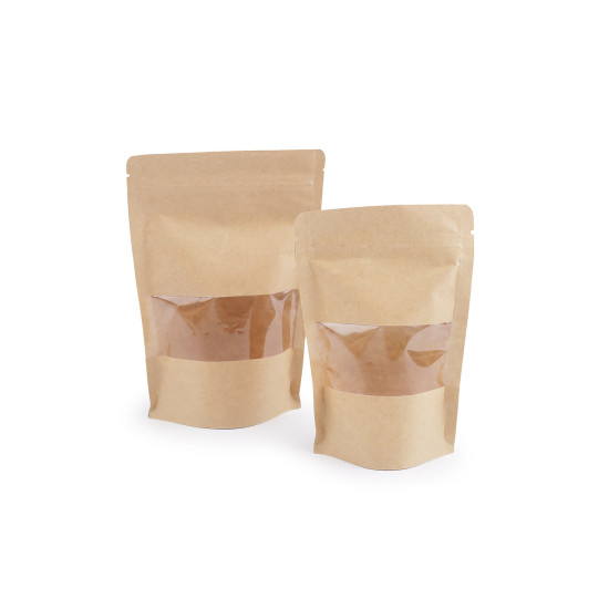 Pungi cu fermoar ziplock resigilabile - Natural mediu (10 Bucăți) Pungi cu fermoar ziplock resigilabile - Natural mediu (10 Bucăți)