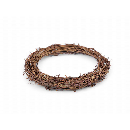 Coroniță din nuiele, ø20 cm - Maro deschis (1 Bucată) Coroniță din nuiele, ø20 cm - Maro deschis (1 Bucată)