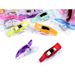 Clipsuri fixare materiale textile, 4x27 mm - Mix aleatoriu de variante (200 Bucăți)