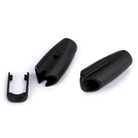 Cataramă plastic pentru lesă, ø10 mm - Negru (20 Seturi) Cataramă plastic pentru lesă, ø10 mm - Negru (20 Seturi)