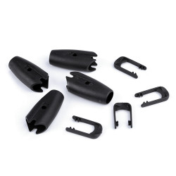 Cataramă plastic pentru lesă, ø10 mm - Negru (100 Seturi)