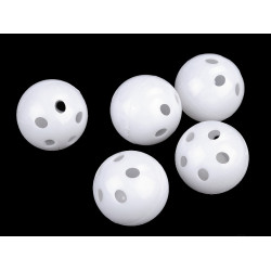 Zornaitoare pentru jucării, ø33 mm - Alb (100 Bucăți)