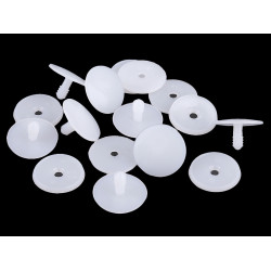 Articulații figurine / jucării, ø29 mm - Alb lăptos (20 Seturi)