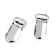 Clips pentru bretele, lățime 15 mm - Nichel (500 Bucăți) Clips pentru bretele, lățime 15 mm - Nichel (500 Bucăți)