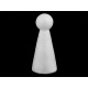 Figurină din polistiren, 6x15 cm - Alb (5 Bucăți) Figurină din polistiren, 6x15 cm - Alb (5 Bucăți)
