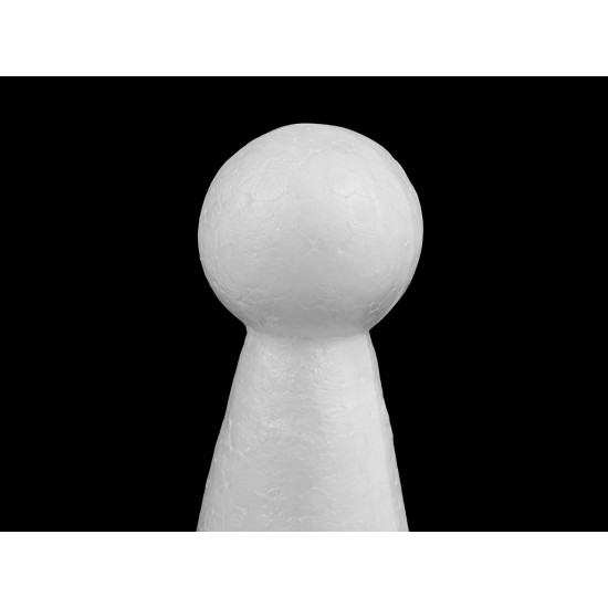 Figurină din polistiren, 6x15 cm - Alb (5 Bucăți) Figurină din polistiren, 6x15 cm - Alb (5 Bucăți)