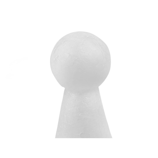 Figurină din polistiren, 6x15 cm - Alb (5 Bucăți) Figurină din polistiren, 6x15 cm - Alb (5 Bucăți)