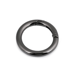 Inel carabină, ø25 mm - Nichel negru (1 Bucată)