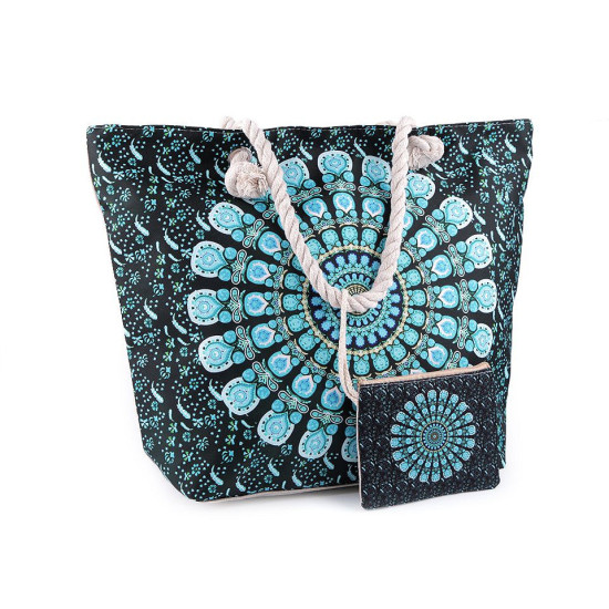 Geantă plajă mandala, paisley, 39x50 cm - Roșu coral (3 Bucăți) Geantă plajă mandala, paisley, 39x50 cm - Roșu coral (3 Bucăți)