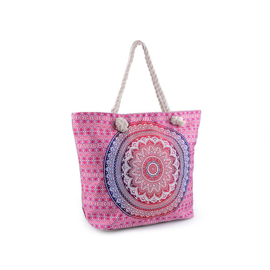 Geantă plajă mandala, paisley, 39x50 cm - Roșu coral (3 Bucăți) Geantă plajă mandala, paisley, 39x50 cm - Roșu coral (3 Bucăți)