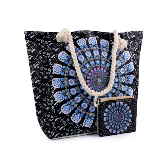 Geantă plajă mandala, paisley, 39x50 cm - Roșu coral (3 Bucăți) Geantă plajă mandala, paisley, 39x50 cm - Roșu coral (3 Bucăți)