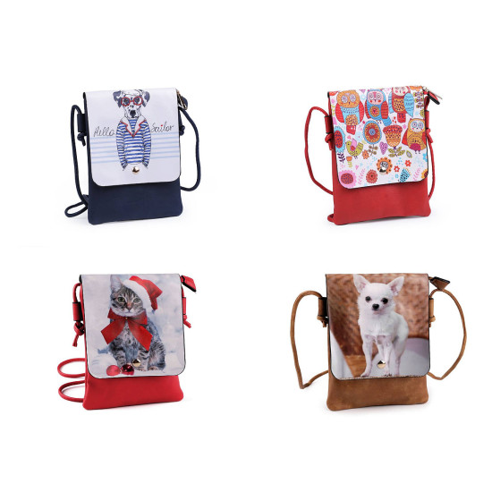 Gentuță crossbody, diverse motive, 15,5x21 cm - Roșu (1 Bucată) Gentuță crossbody, diverse motive, 15,5x21 cm - Roșu (1 Bucată)