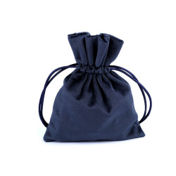 Săculeț catifea pentru cadouri, 10x13 cm - Albastru închis (1 Bucată)