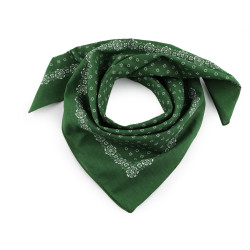 Batic bumbac, imprimeu floral, 70x70 cm - Verde (1 Bucată)