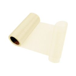 Organza, lățime 14,5 cm - Galben vanilie (72 Metri)