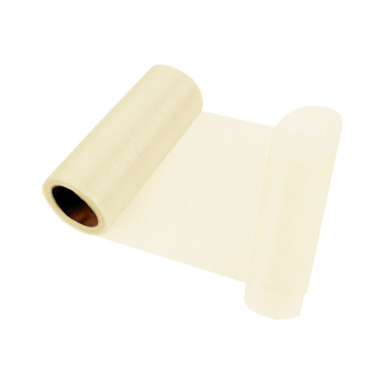 Organza, lățime 14,5 cm - Albastru deschis (9 Metri)