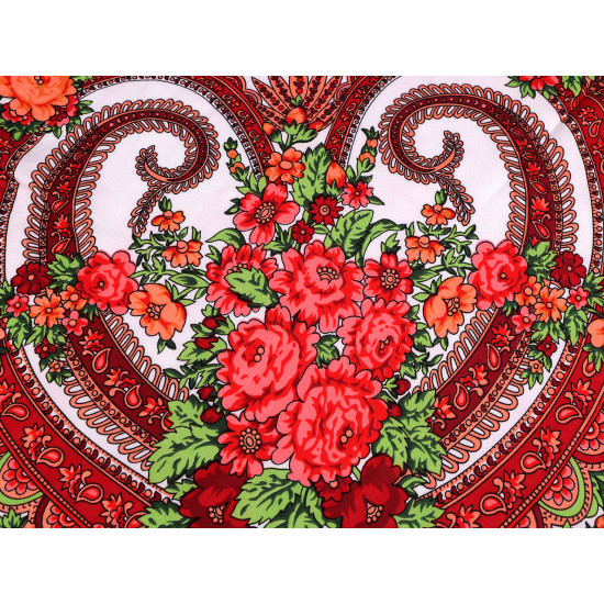 Batic / eşarfă satinată cu motiv floral, 105x105 cm - Negru (1 Bucată) Batic / eşarfă satinată cu motiv floral, 105x105 cm - Negru (1 Bucată)