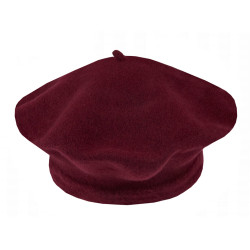 Beretă damă tonak 100% lână - Bordo (1 Bucată)
