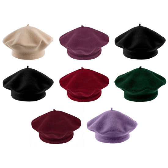 Beretă damă tonak 100% lână - Violet (4 Bucăți) Beretă damă tonak 100% lână - Violet (4 Bucăți)