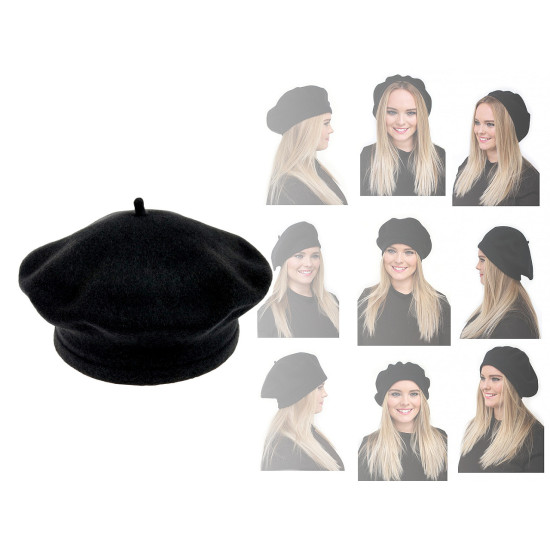Beretă damă tonak 100% lână - Violet (4 Bucăți) Beretă damă tonak 100% lână - Violet (4 Bucăți)