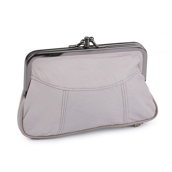 Portofel damă, piele naturală, 10x17 cm - Negru (1 Bucată) Portofel damă, piele naturală, 10x17 cm - Negru (1 Bucată)