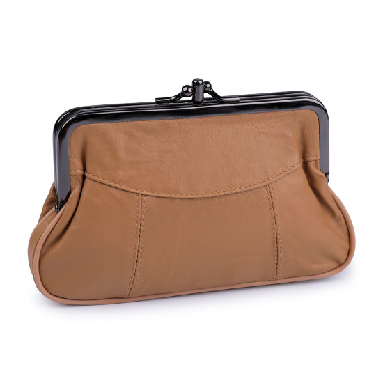Portofel damă, piele naturală, 10x17 cm - Negru (1 Bucată) Portofel damă, piele naturală, 10x17 cm - Negru (1 Bucată)
