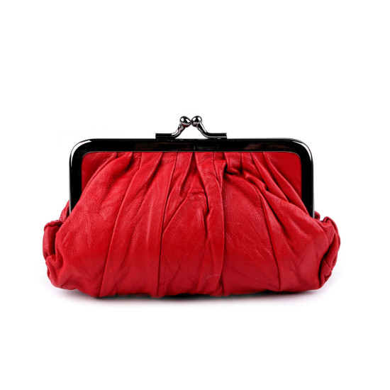 Portofel damă, piele naturală, 10x17 cm - Negru (1 Bucată) Portofel damă, piele naturală, 10x17 cm - Negru (1 Bucată)