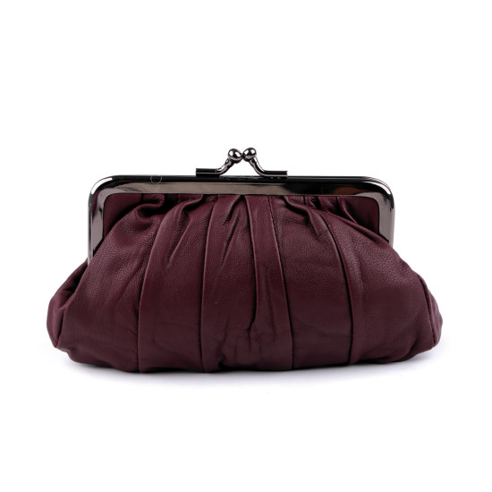 Portofel damă, piele naturală, 10x17 cm - Negru (1 Bucată) Portofel damă, piele naturală, 10x17 cm - Negru (1 Bucată)