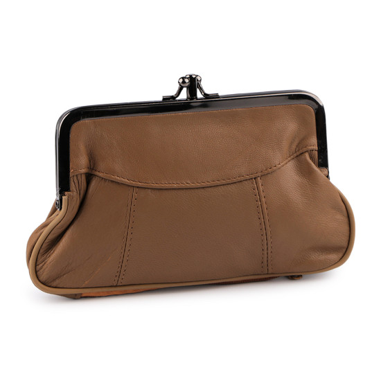 Portofel damă, piele naturală, 10x17 cm - Negru (1 Bucată) Portofel damă, piele naturală, 10x17 cm - Negru (1 Bucată)