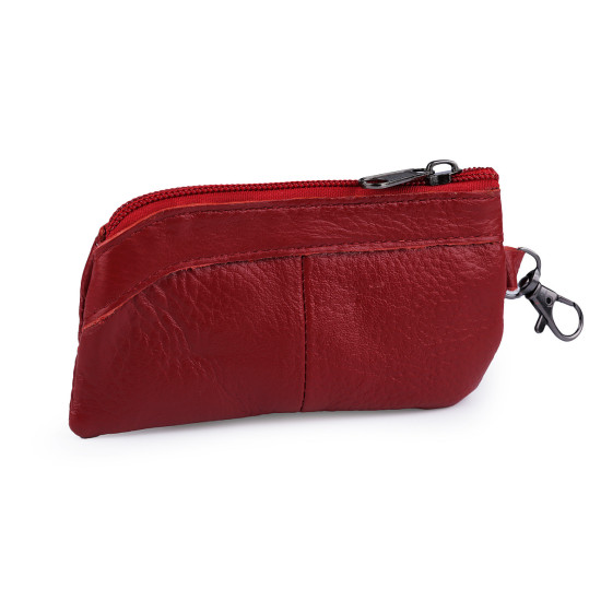 Portofel / portchei, piele naturală, 7x13 cm - Bordo (1 Bucată) Portofel / portchei, piele naturală, 7x13 cm - Bordo (1 Bucată)