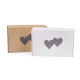 Cutie carton cu fereastră - inimă - Alb (1 Bucată) Cutie carton cu fereastră - inimă - Alb (1 Bucată)