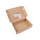 Cutie carton cu fereastră - inimă - Alb (1 Bucată) Cutie carton cu fereastră - inimă - Alb (1 Bucată)