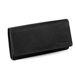 Portofel din piele 10x19 cm - Negru (1 Bucată)