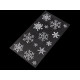 Decorațiuni autoadezive , fulgi de nea, inimioare, stele - Cristal (1 Card)