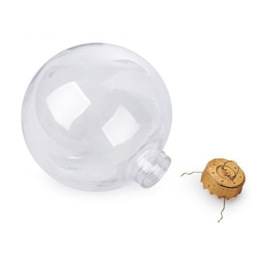 Glob transparent decorabil, ø10 cm, cal a 2-a - Transparent (2 Bucăți) Glob transparent decorabil, ø10 cm, cal a 2-a - Transparent (2 Bucăți)