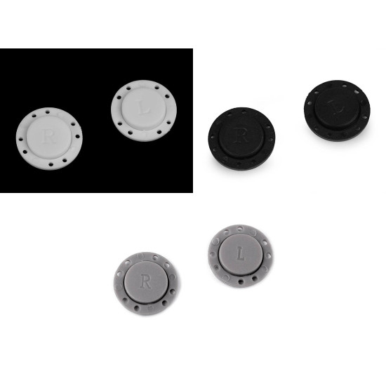 Nasture magnetic, ø23 mm - Alb (2 Seturi)