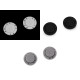 Nasture magnetic, ø23 mm - Alb (2 Seturi)