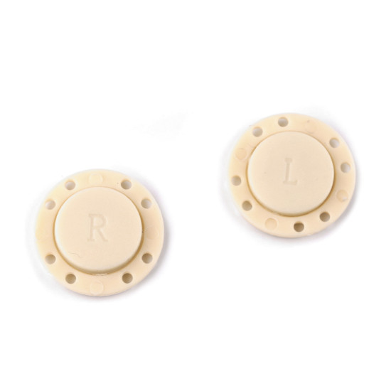 Nasture magnetic, ø23 mm - Alb (2 Seturi)