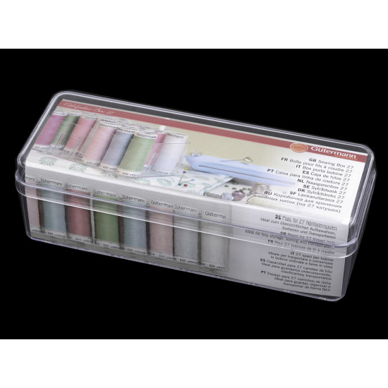 Cutie pentru papiote ață 27 buc - Transparent (1 Bucată)