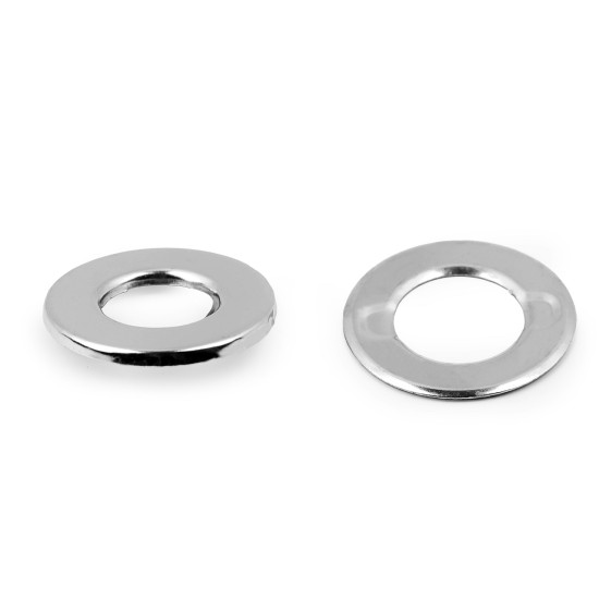 Ocheți metalici, ø12 mm - Nichel (10 Perechi) Ocheți metalici, ø12 mm - Nichel (10 Perechi)