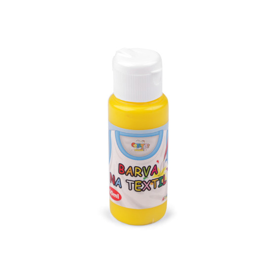 Vopsea textile, 60 ml - Alb (7 Bucăți)
