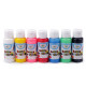 Vopsea textile, 60 ml - Alb (7 Bucăți)
