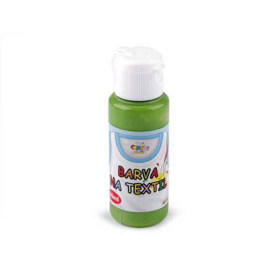 Vopsea textile, 60 ml - Alb (7 Bucăți)