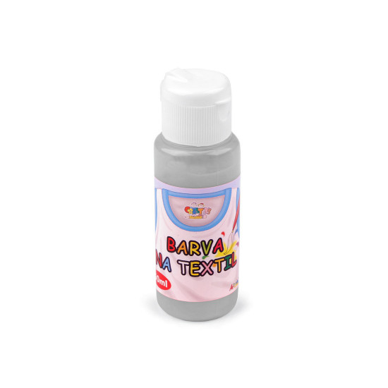 Vopsea textile, 60 ml - Alb (7 Bucăți)
