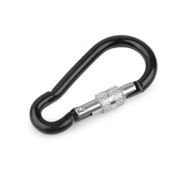 Carabina metalica cu prindere de siguranță - Negru (1 Bucată)