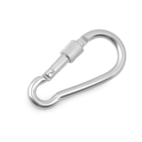 Carabina metalica cu prindere de siguranță - Lac negru (10 Bucăți) Carabina metalica cu prindere de siguranță - Lac negru (10 Bucăți)