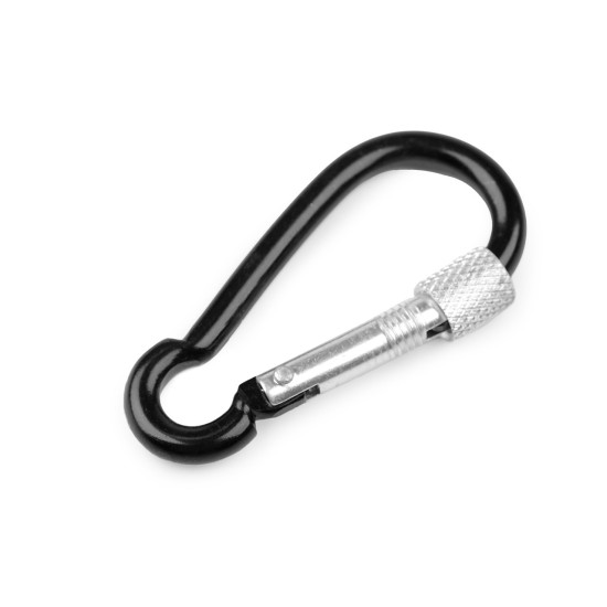 Carabina metalica cu prindere de siguranță - Lac negru (10 Bucăți) Carabina metalica cu prindere de siguranță - Lac negru (10 Bucăți)