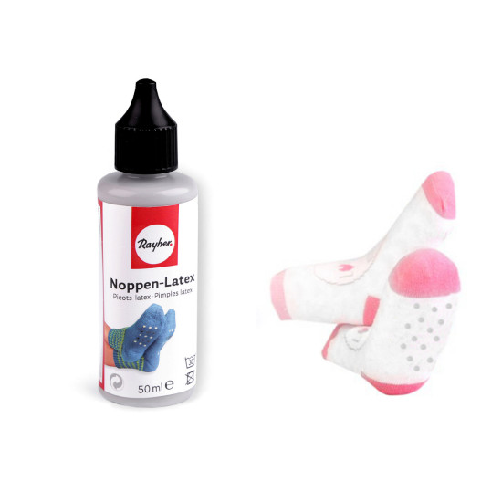 Latex șosete anti-alunecare, 50 ml - Gri neutral (1 Bucată) Latex șosete anti-alunecare, 50 ml - Gri neutral (1 Bucată)